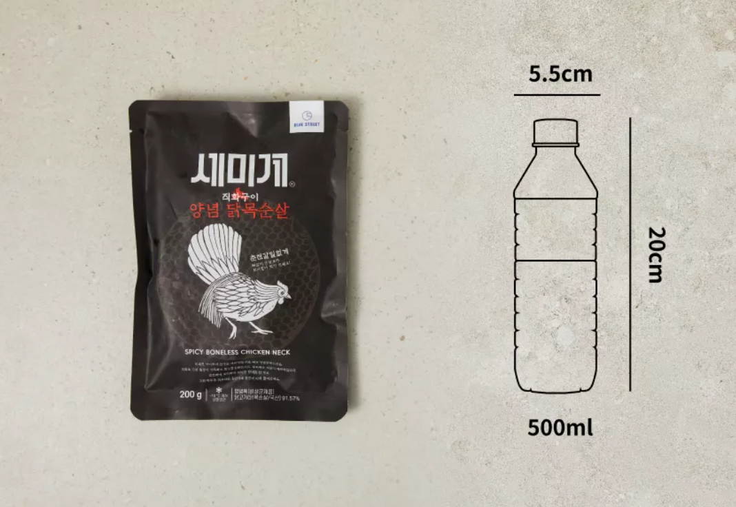 韓國食品-[블루스트리트] 세미계 양념 닭목순살 직화구이 200g