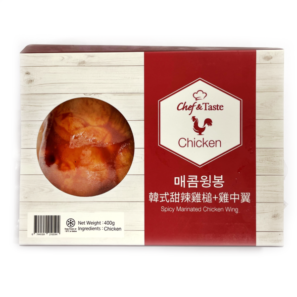 韓國食品-[C&T] Spicy Marinated Chicken Wing 400g