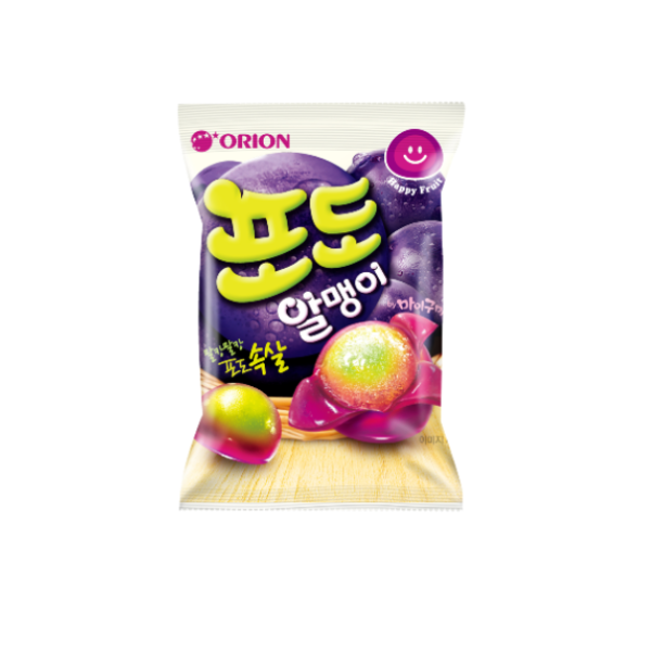 韓國食品-[好麗友] 爆珠提子軟糖 67g