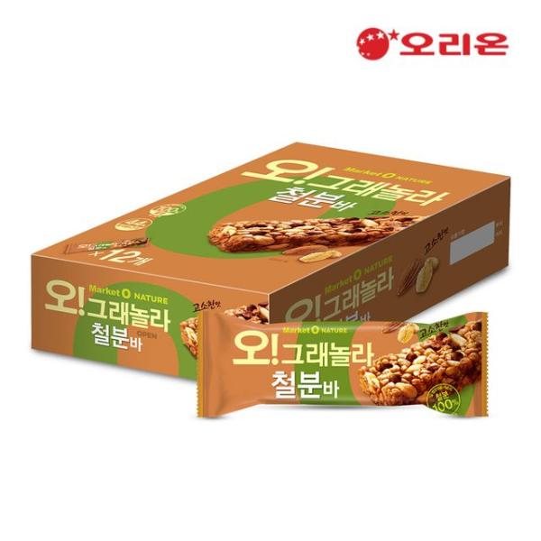 韓國食品-[Orion] Ograe Granola Iron Content Snack Bar 420g