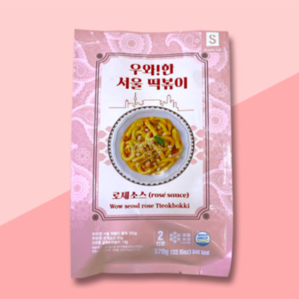 韓國食品-[우와한] 로제떡볶이 370g
