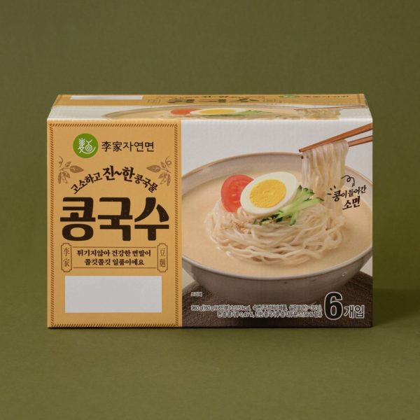 韓國食品-[Leega Natural Noodle] Soybean Soup Base Noodle 960g