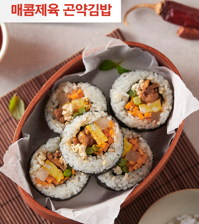 韓國食品-[Lightly] 烤辣豬肉韓式捲飯蒟蒻 220g