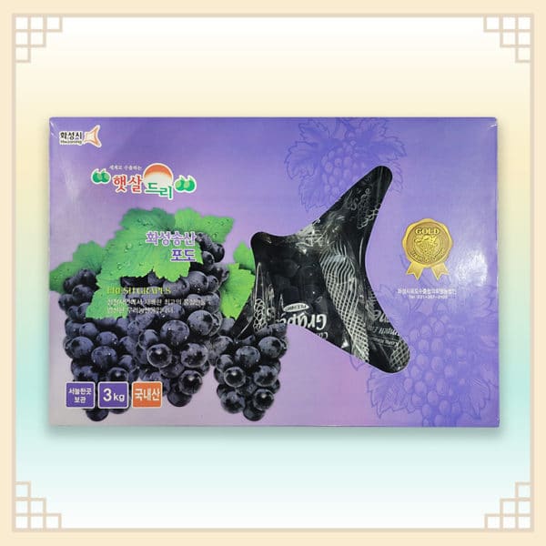 韓國食品-Hwaseong Campbell’s Grape 3kg (Gift set start delivery from 9th September)