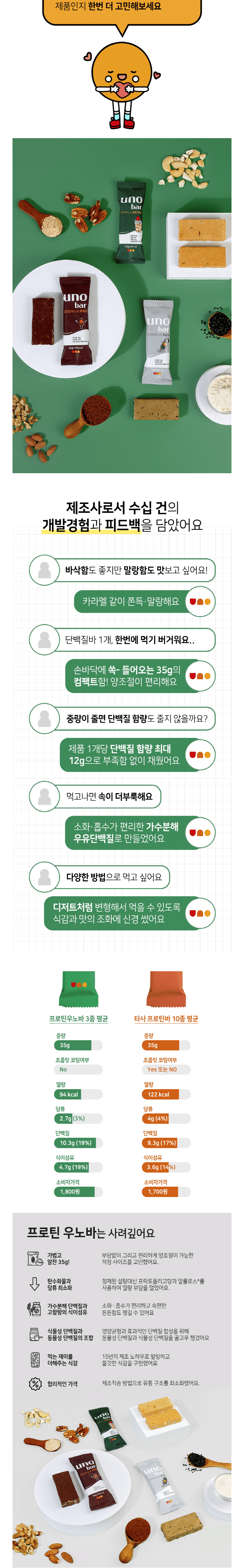 韓國食品-[프로틴 우노바] 피칸그레인 35g