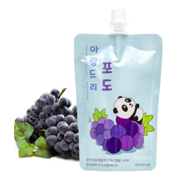 韓國食品-[아람농장] 아람드리 포도 138ml