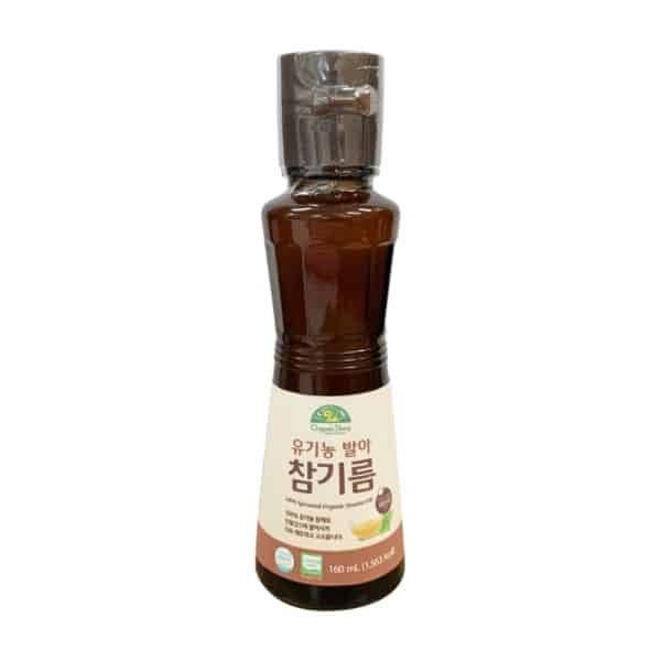 韓國食品-[초록마을] 유기농 발아 참기름 160ml