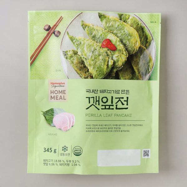 韓國食品-[Homeplus] Sesame Leaves Pancake 345g