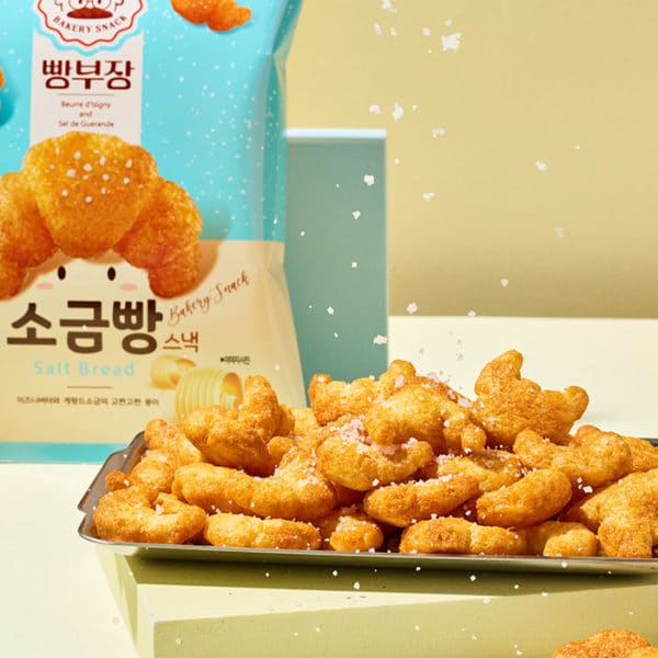 韓國食品-[농심] 빵부장 소금빵스낵 55g