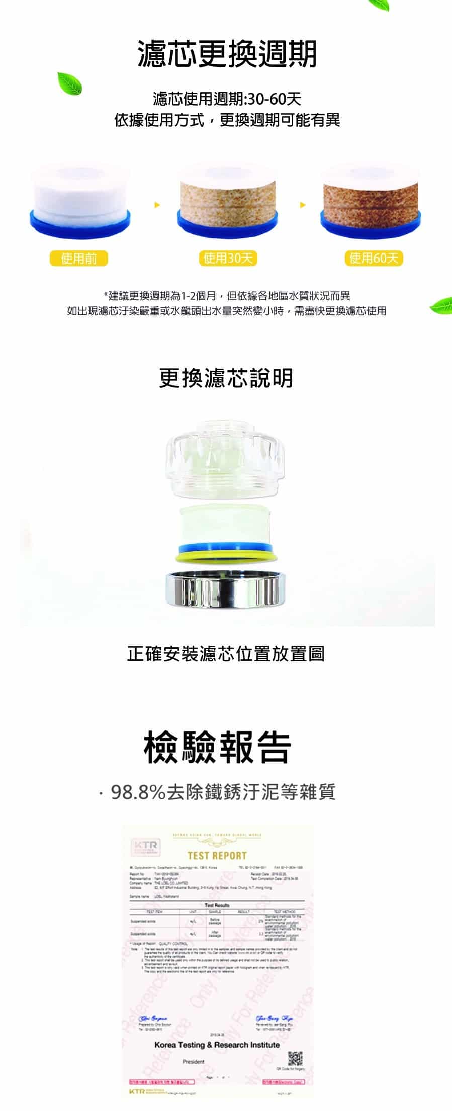 韓國食品-[The Loel] TLF-F6 Faucet Filtter (6pcs)