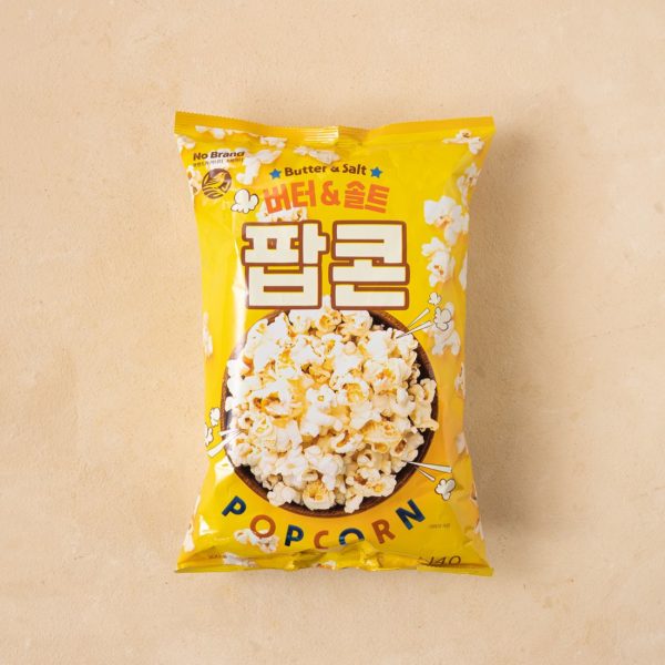 韓國食品-[노브랜드] 버터&솔트 팝콘 100g