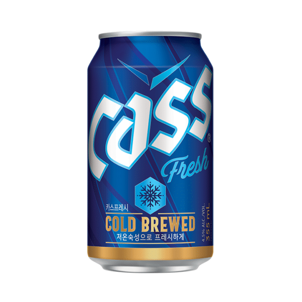 韓國食品-[CASS] Fresh 啤酒 355ml (含4.5%酒精)
