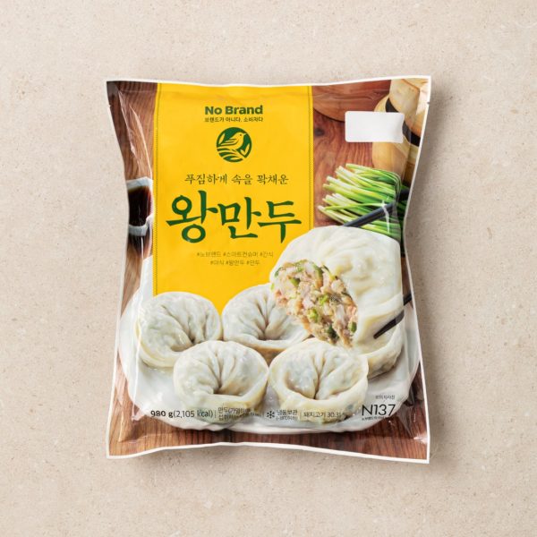 韓國食品-[노브랜드] 왕만두 980g
