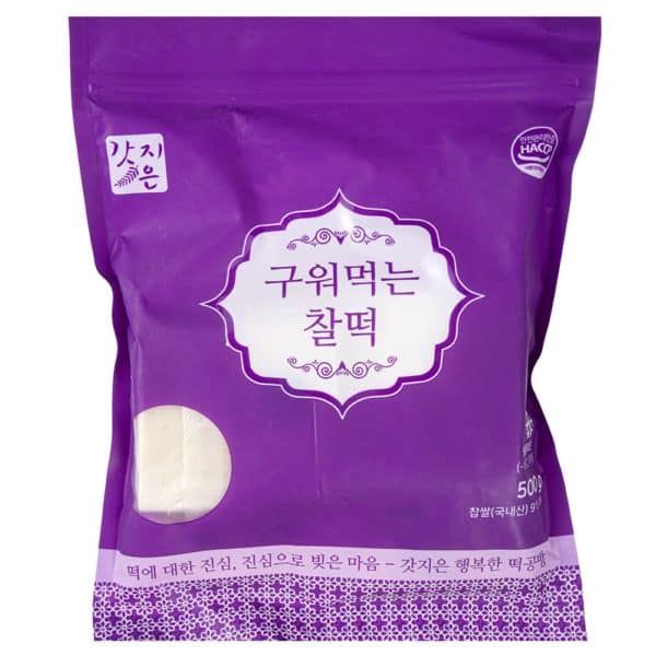 韓國食品-[갓지은] 구워먹는 찰떡 500g