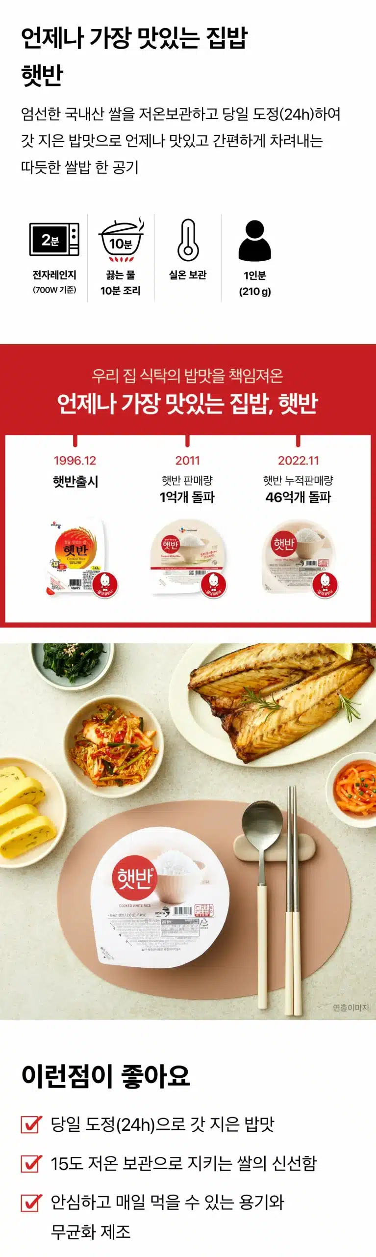 韓國食品-[CJ ] Instant Rice 210g 12EA