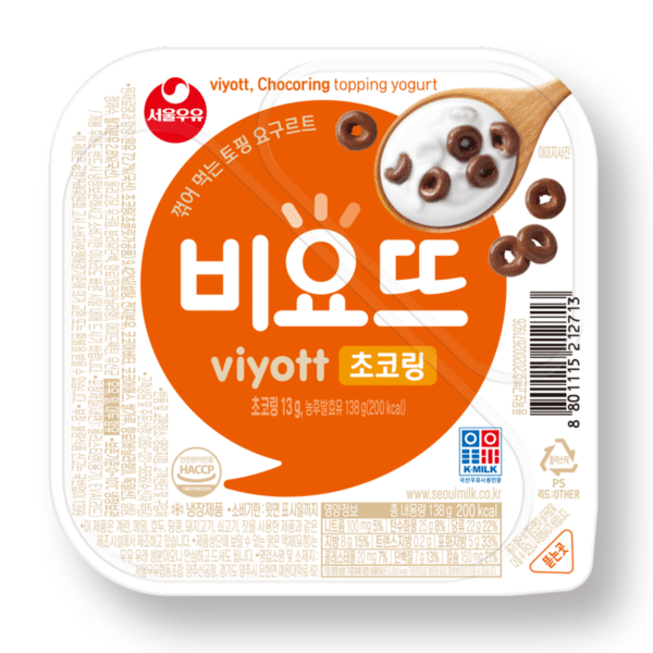 韓國食品-[서울우유] 비요뜨 초코링 요거트 136g