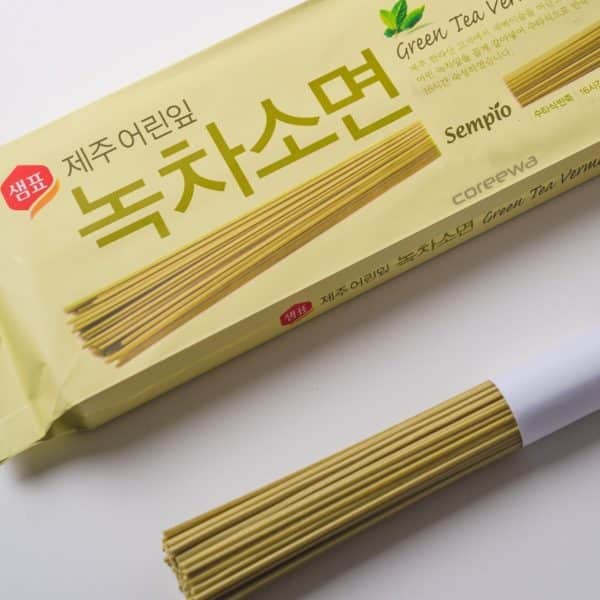 韓國食品-[Sempio] Green Tea Vermicelli Noodle 300g