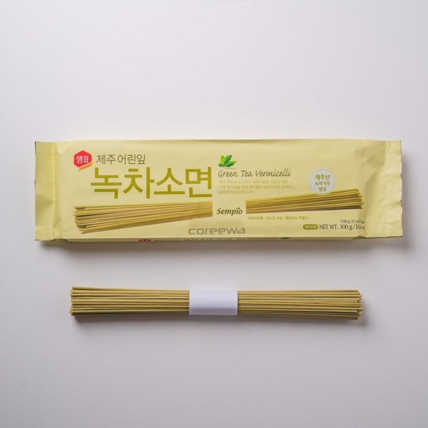 韓國食品-[샘표] 녹차소면 300g