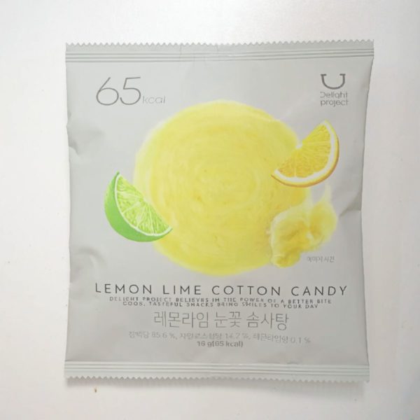 韓國食品-[Delight Project] Lemon Lime Cotton Candy 16g