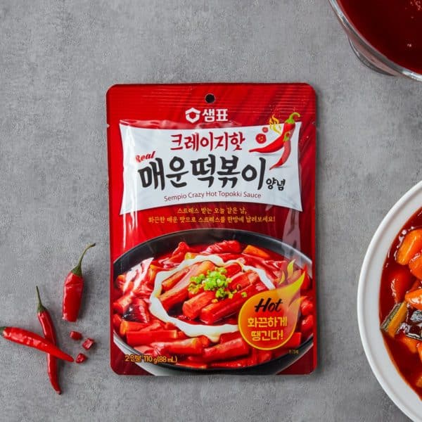 韓國食品-[샘표] 크레이지핫 매운떡볶이양념 110g