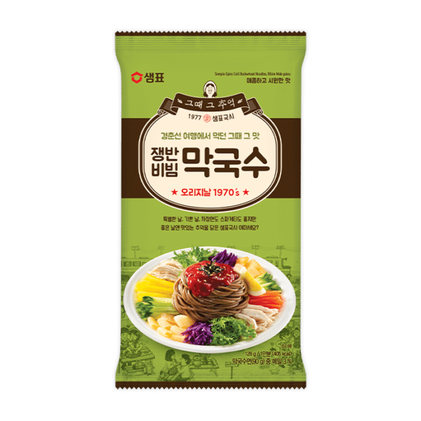 韓國食品-[샘표] 쟁반비빔막국수 126g