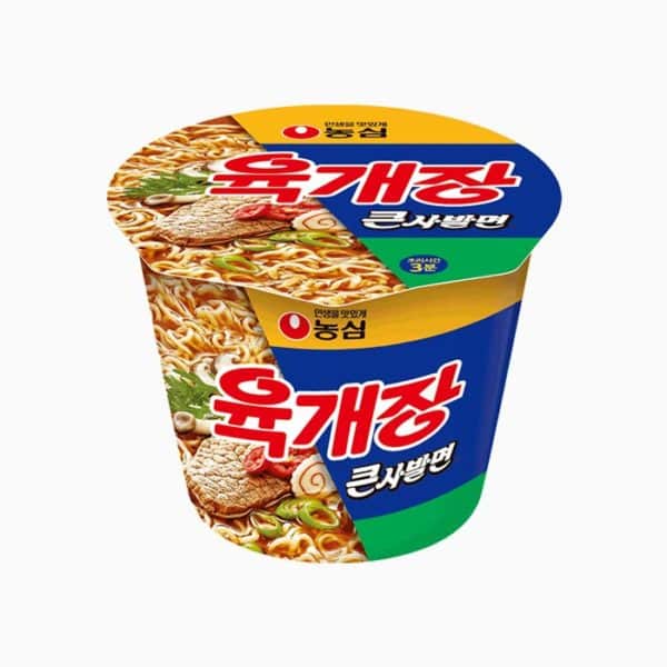 韓國食品-[Nongshim] Spicy Beef Soup Cup Noodle – (Big Size) 110g