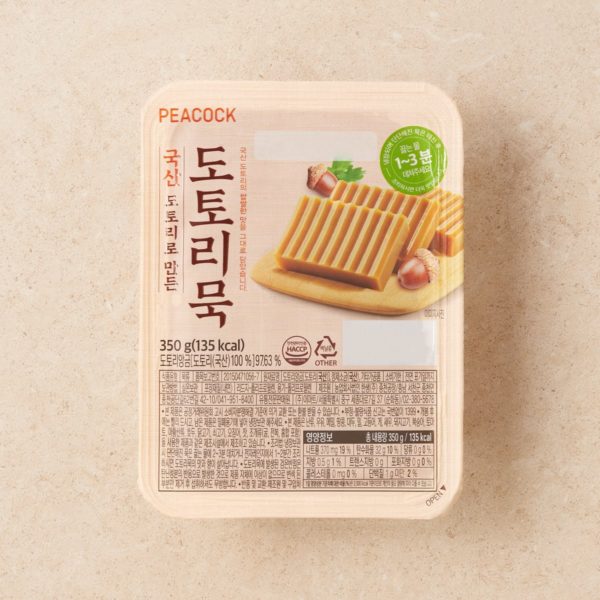 韓國食品-[피코크] 국산 도토리묵 350g