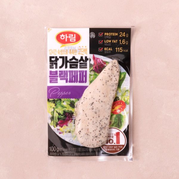 韓國食品-[하림] 닭가슴살 블랙페퍼 100g