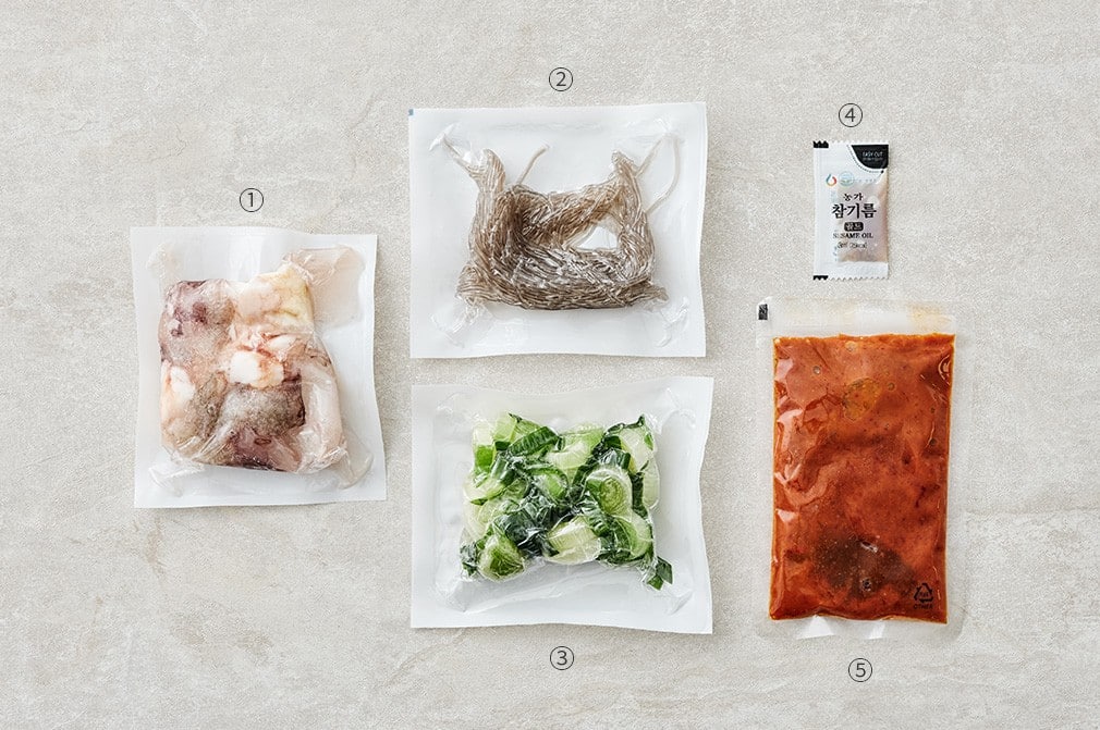 韓國食品-[모두의맛집] 소문난 원조 조방낙지 낙곱새 600g