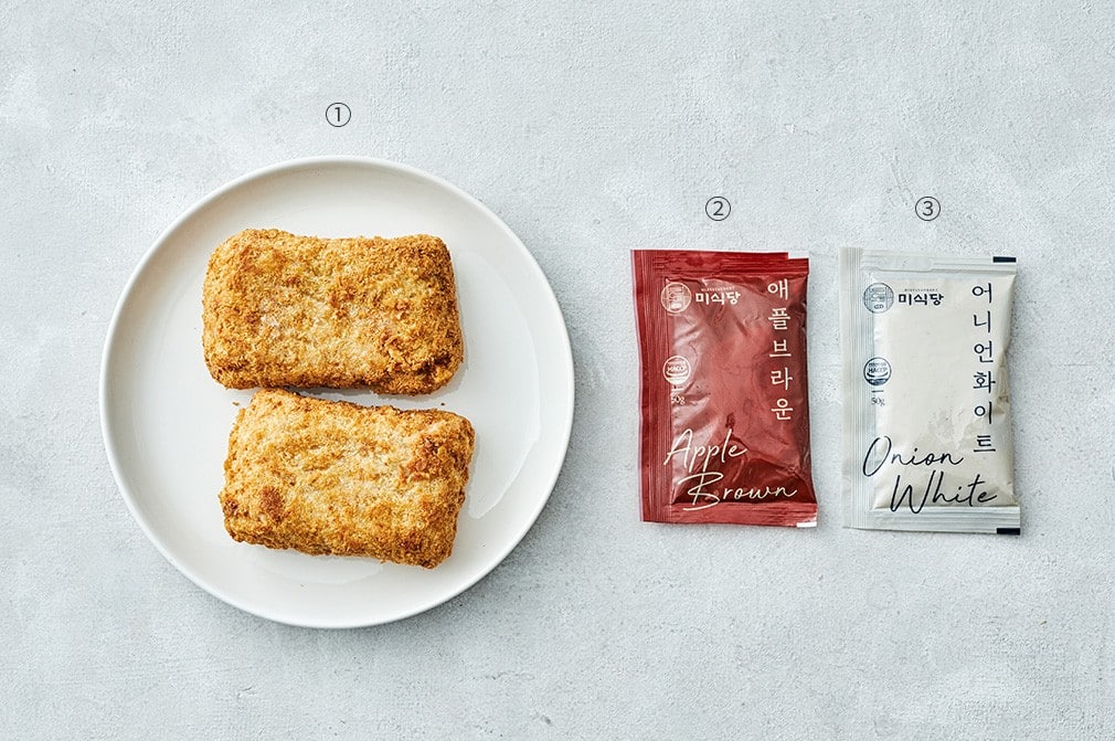 韓國食品-[Misikdang] Cheese Roll Pork Cutlet with Sauce (150g x 2 Pcs)