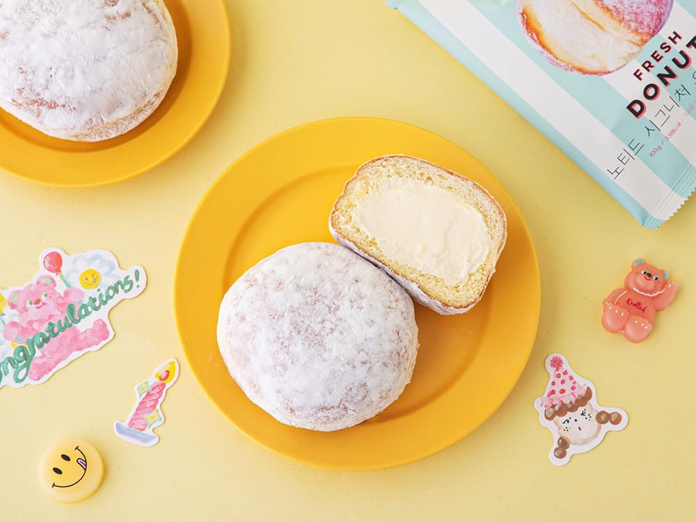 韓國食品-[Knotted] Signature Milk Cream Donut (3 Pieces)