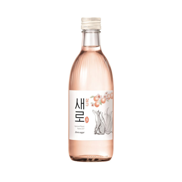 韓國食品-[樂天]初飲初樂 Saero零糖燒酒 – 杏桃 360ml