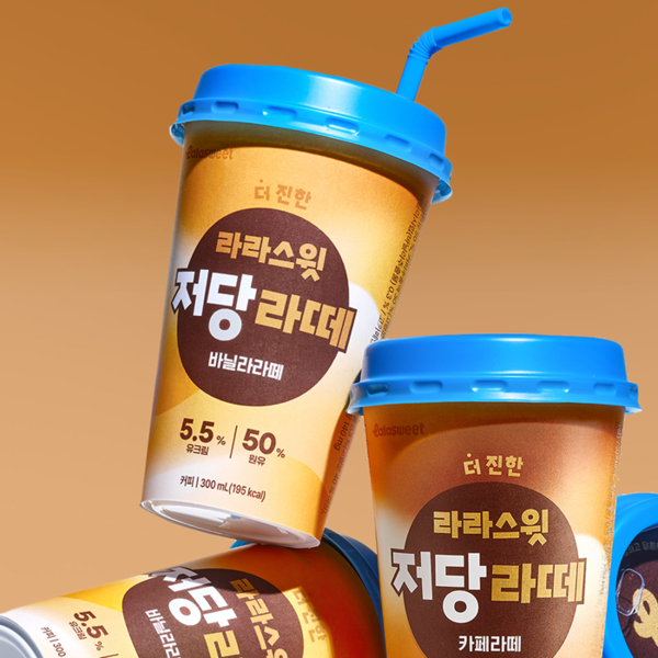 韓國食品-[라라스윗] 저당라떼 바닐라 300ml