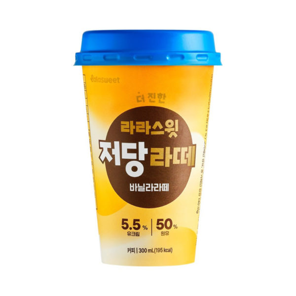 韓國食品-[라라스윗] 저당라떼 바닐라 300ml