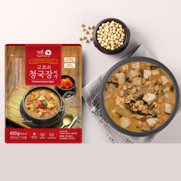 韓國食品-[지리산피아골] 프리미엄 청국장찌개 450g