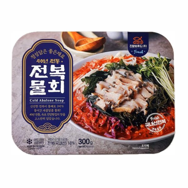 韓國食品-[진양씨푸드] 전복물회 300g