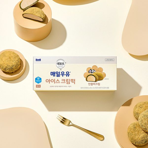 韓國食品-[Maeil Dairies] Ice Cream Rice Cake 6ea – Injeolmi Cream