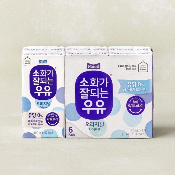 韓國食品-[Maeil Dairies] Lactose Free Milk 190mL -6pack