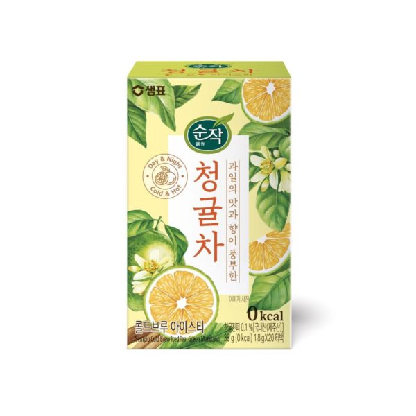 韓國食品-(Expiry Date: 4/1/2025) [Sempio] Cold Brew Iced Tea – Green Mandarin 36g