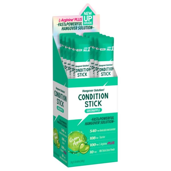 韓國食品-Hangover Solution! [CJ] Condition Stick 10ea – Green Apple Flavor