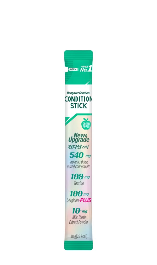 韓國食品-Hangover Solution! [CJ] Condition Stick 10ea – Green Apple Flavor