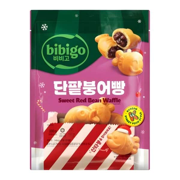 韓國食品-[CJ] Bibigo Sweet Red Beans Waffle 300g