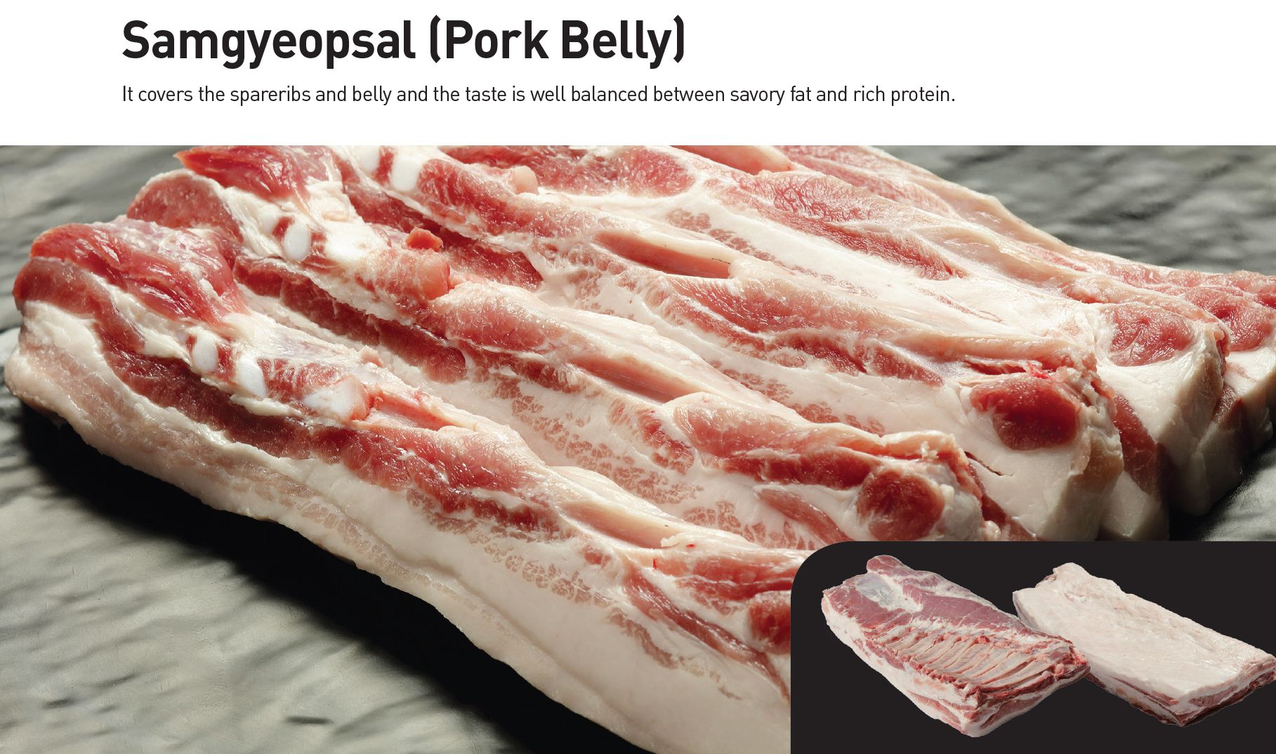 韓國食品-Korean Jeju Island Black-Pig Pork Belly with Skin 1kg