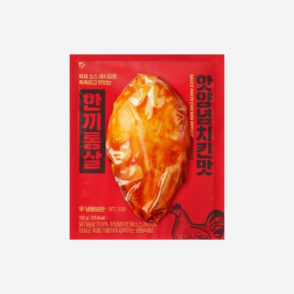 韓國食品-[One Meal Whole Chicken Breast] Hot Spicy Chicken Flavor 100g (1 pack)