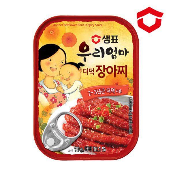 韓國食品-[샘표] 우리엄마더덕장아찌 90g