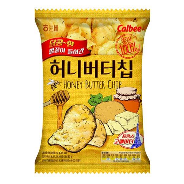 韓國食品-[海泰] 蜂蜜牛油薯片 60g