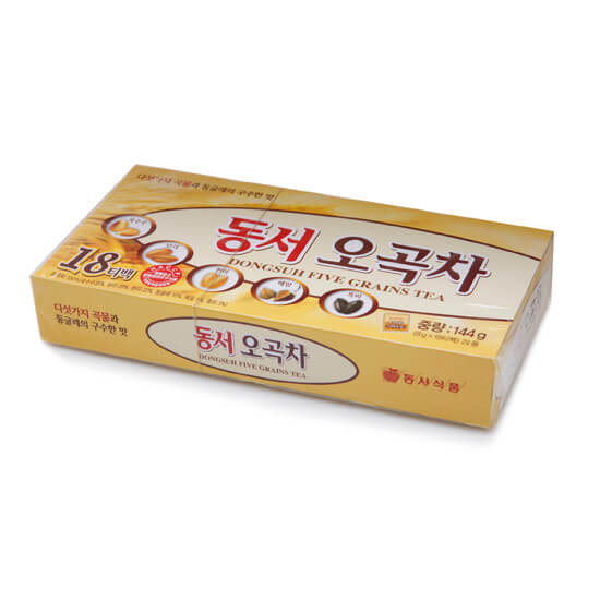 韓國食品-[동서] 오곡차 8g*18입
