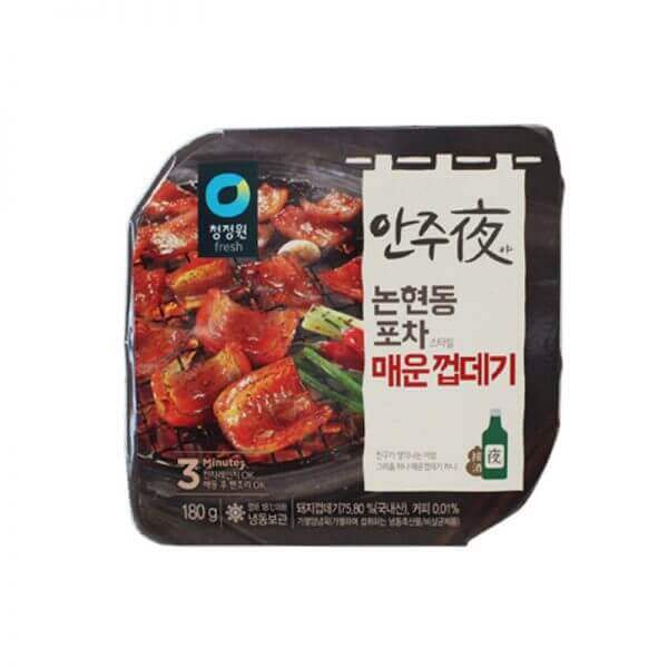 韓國食品-[청정원] 안주야 매운껍데기 180g
