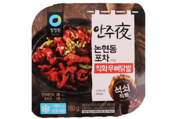 韓國食品-[청정원] 안주야 직화무뼈닭발 160g