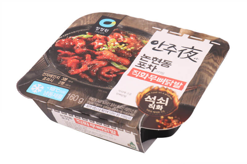 韓國食品-[청정원] 안주야 직화무뼈닭발 160g